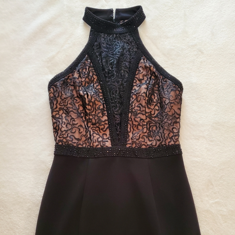 Vestido elegante, negro talla S